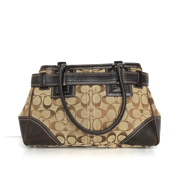 Coach Signature Hampton Canvas Jacquard Tote 10245 - Picture 6 of 15